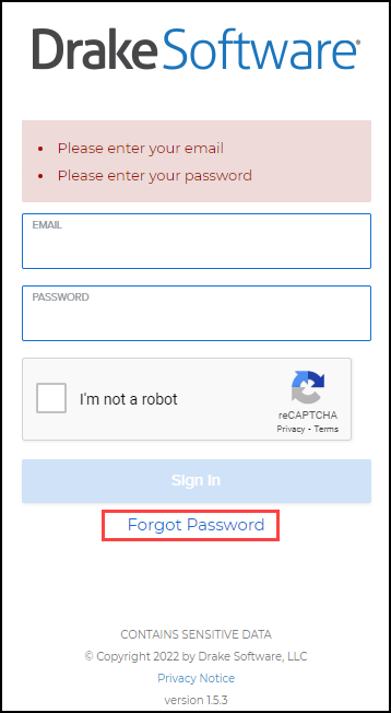 Image of Forgot password icon